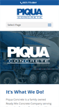 Mobile Screenshot of piquaconcrete.com